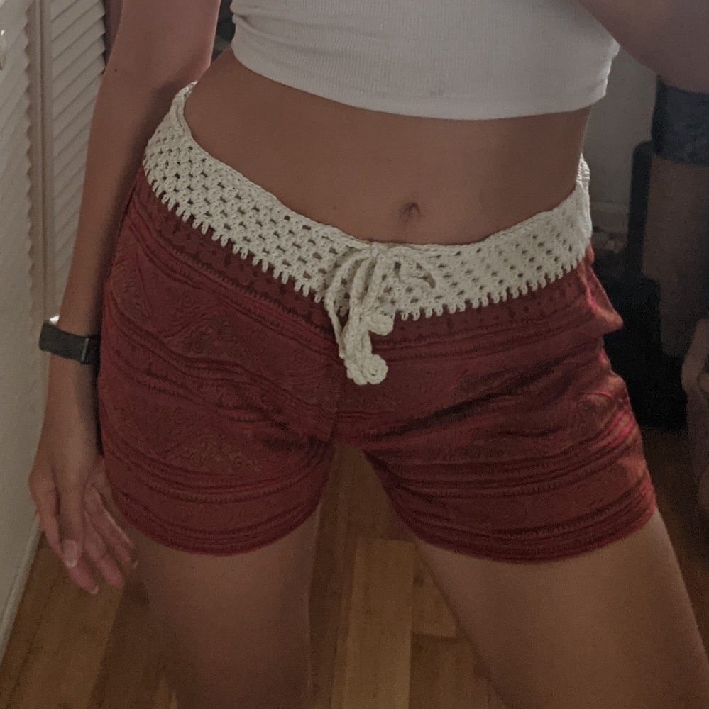Colorful Crochet Shorts